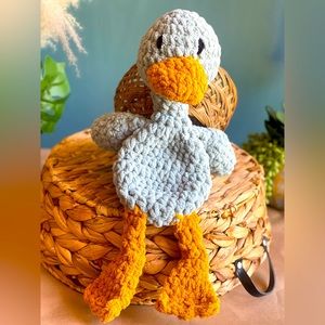 Ready to Ship Handmade Crochet Blue Duck